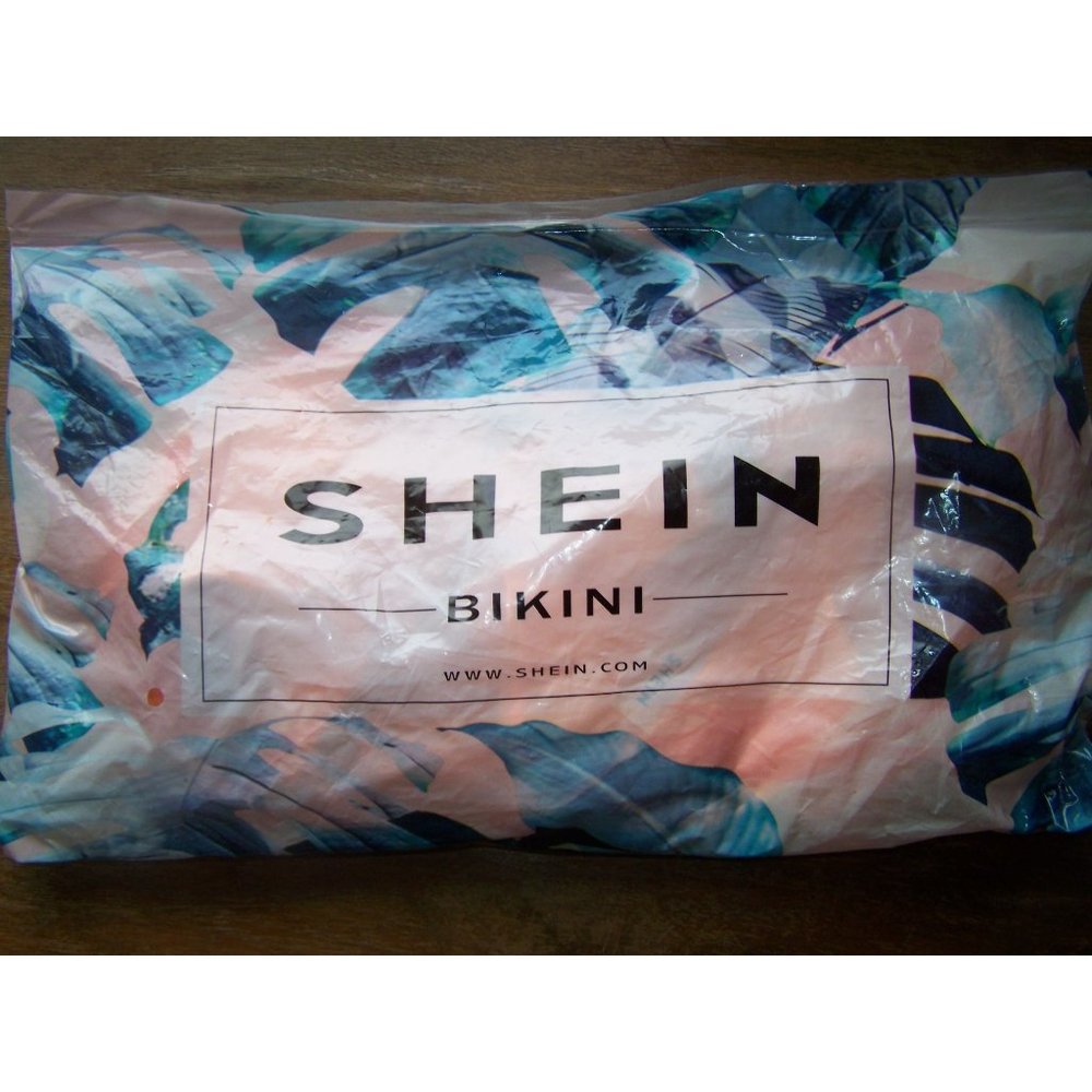 Shein Bikini Swimsuit Orange M Buckles